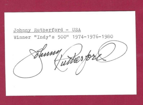 Johnny rutherford usa - johnny,